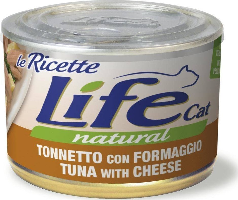 Life Pet Care LIFE CAT pudra 150g TON + BRÂNZĂ LA RICETTE /24