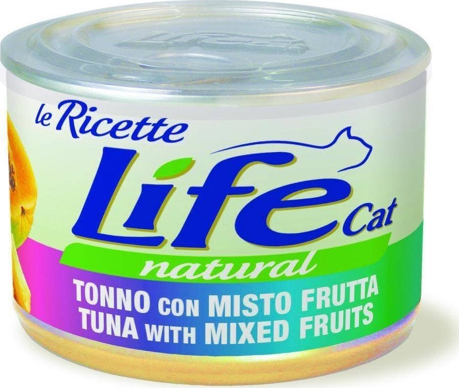 Life Pet Care LIFE CAT pudra 150g TON + MIX FRUCTE LA RICETTE /24