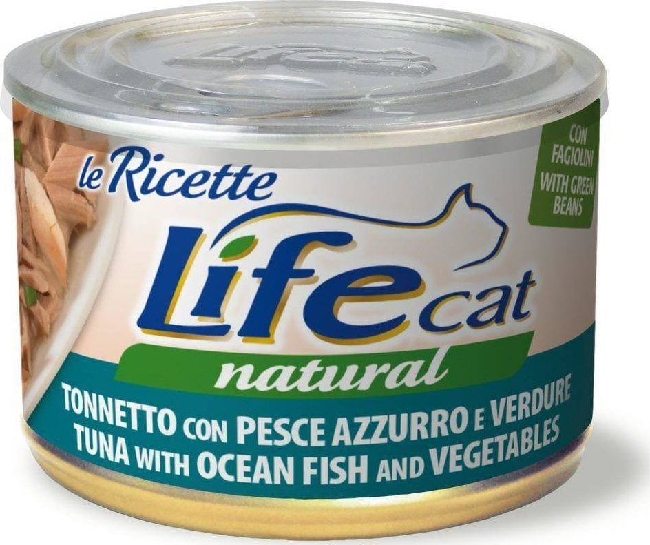 Life Pet Care LIFE CAT pudra 150g TON + OCEAN FISH LA RICETTE /24