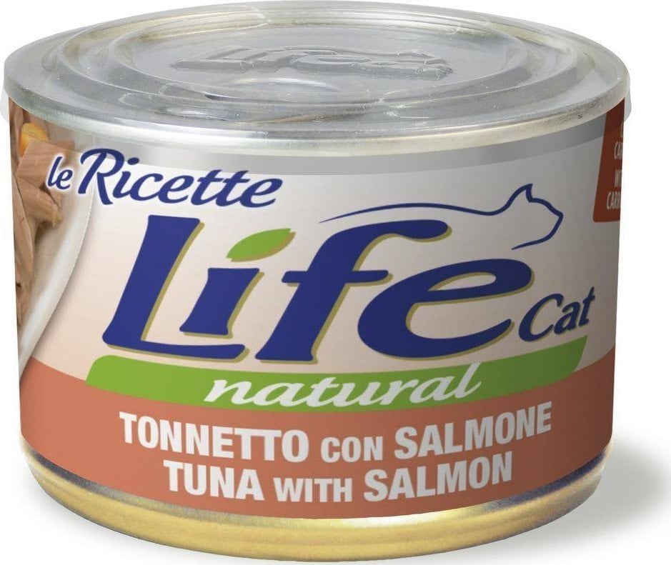 Life Pet Care LIFE CAT pudra 150g TON + SOMON LA RICETTE /24