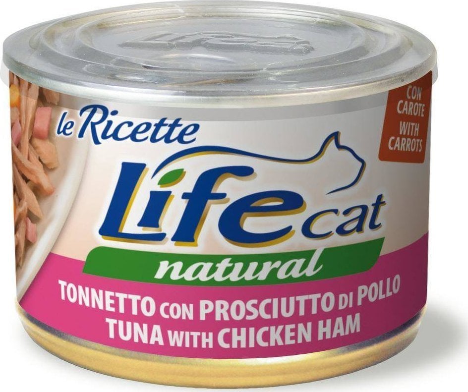 Life Pet Care LIFE CAT pudră 150g TON + SUNCĂ DE PUI LA RICETTE /24
