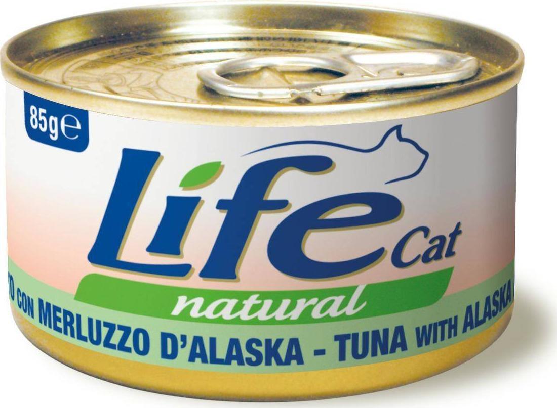 Hrana umeda pentru pisici Life Ton si Cod Alaska, 85 g