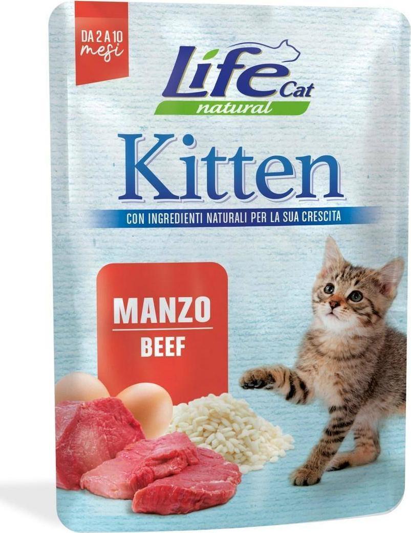 Life Pet Care LIFE CAT pliculeț 70g KITTEN BEEF /30