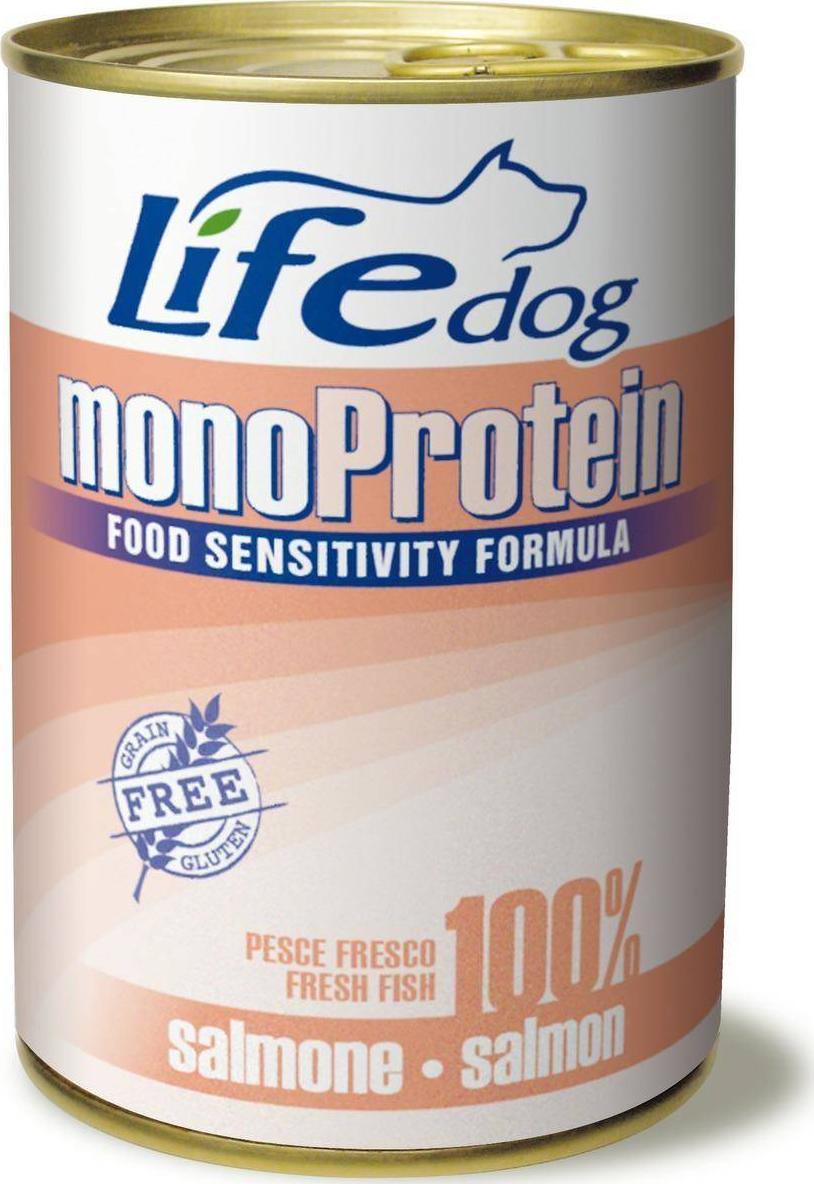 Hrana umeda pentru caini Life Monoproteic, Somon, 400 g