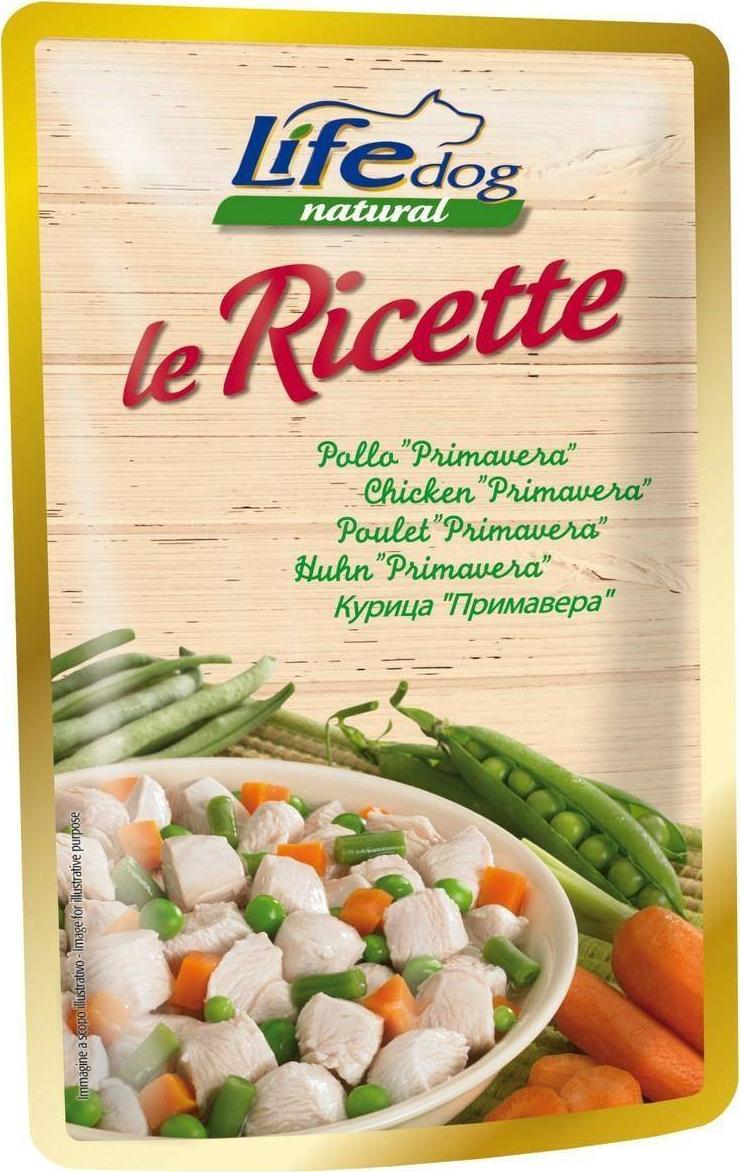 Hrana umeda pentru caini Life Le Ricette, Pui Primavera, 95 g