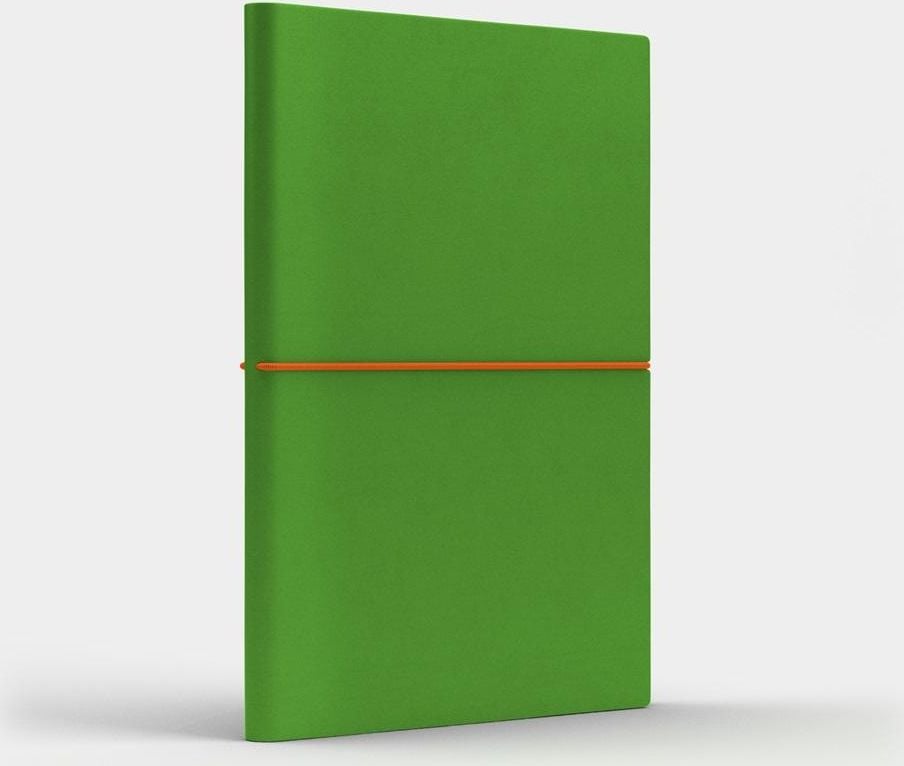 Like U Notepad A5 Fun M grilă verde deschis/portocaliu