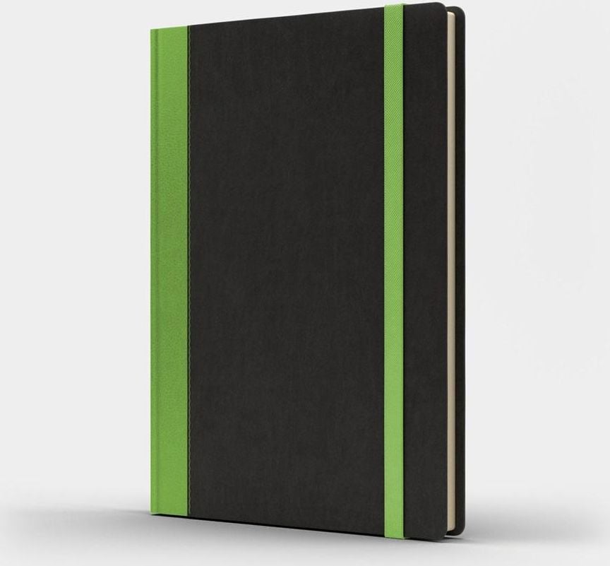 Like U Notebook A5 Pro M+ negru simplu/verde deschis