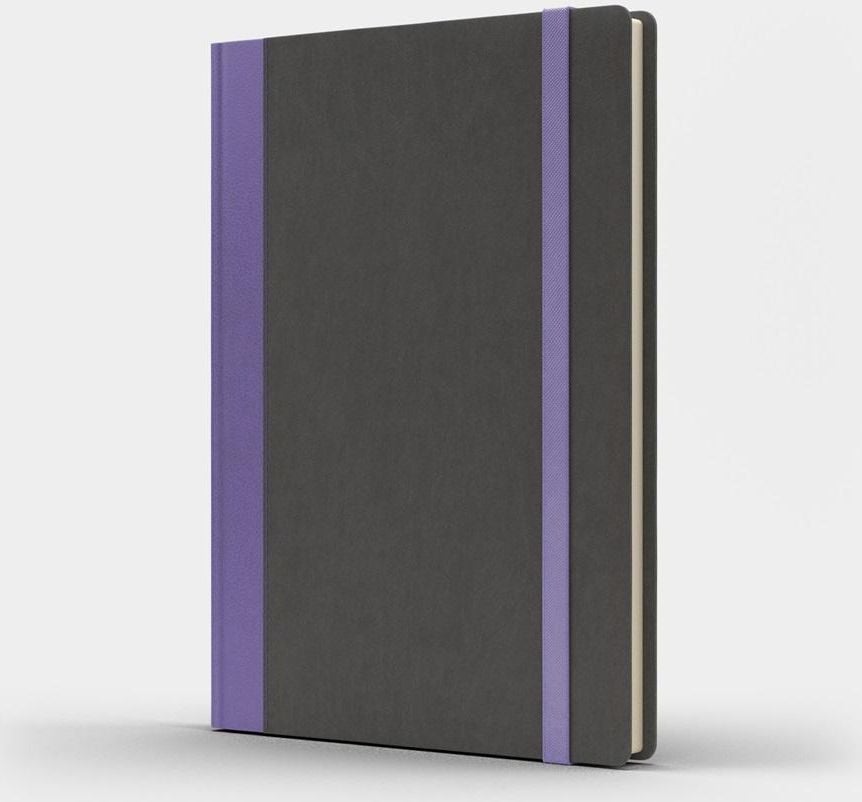 Like U Notebook B5 Pro L în carouri gri/violet