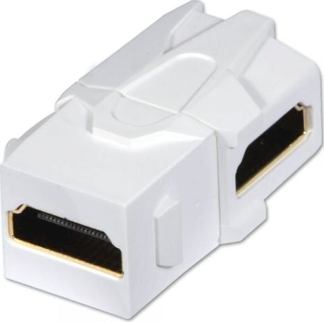 Accesoriu foto-video lindy 90 &amp;deg; HDMI Doppelkupplung Keystone Keystone Wanddose für Wand - 60490