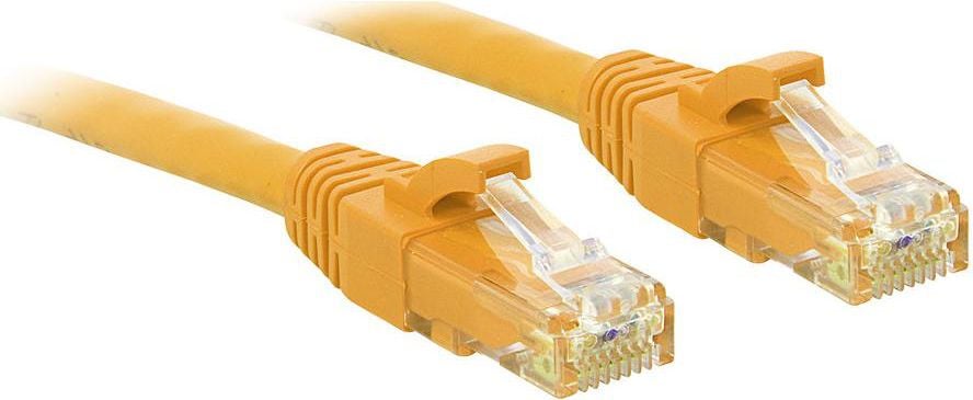 Lindy Patchcord Cat6, U/UTP, 2m, żółty (48063)