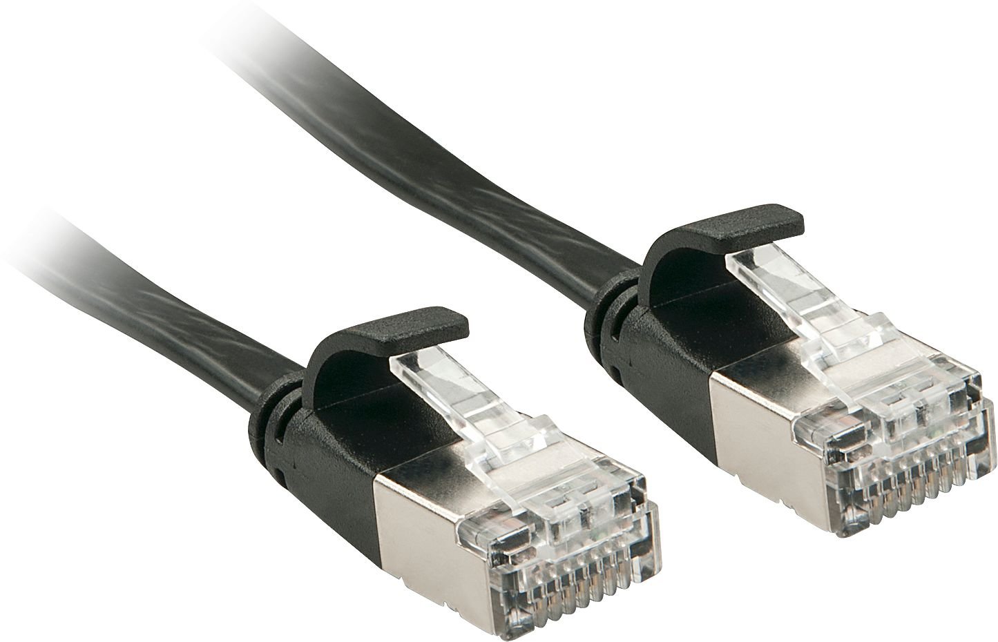 Cablu lindy Patch plat 3m negru Cat.6 U / FTP (47483)