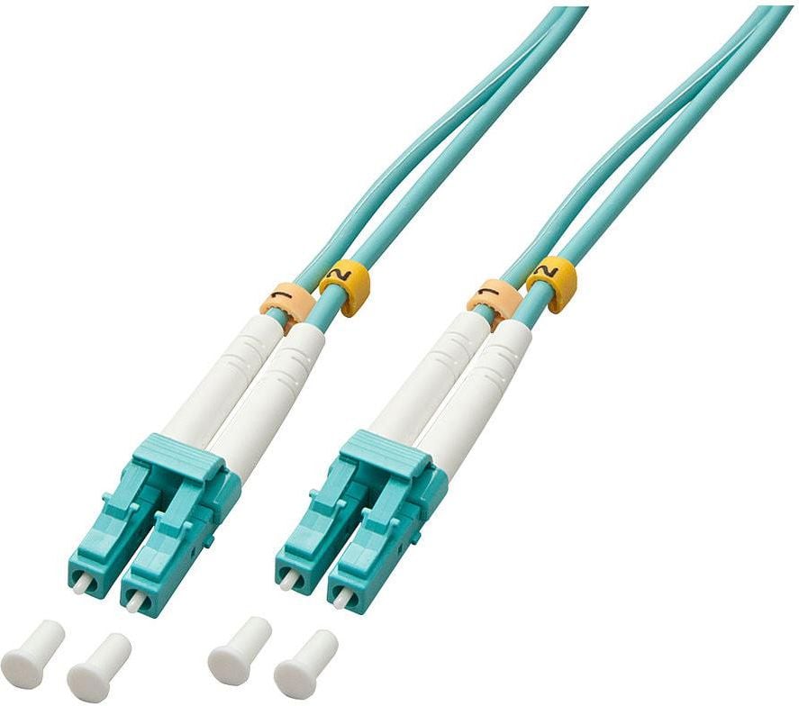 Cablu lindy Fibră optică, LC - LC, OM3, 50/125 Ám, Multimod, 3 m (46372)