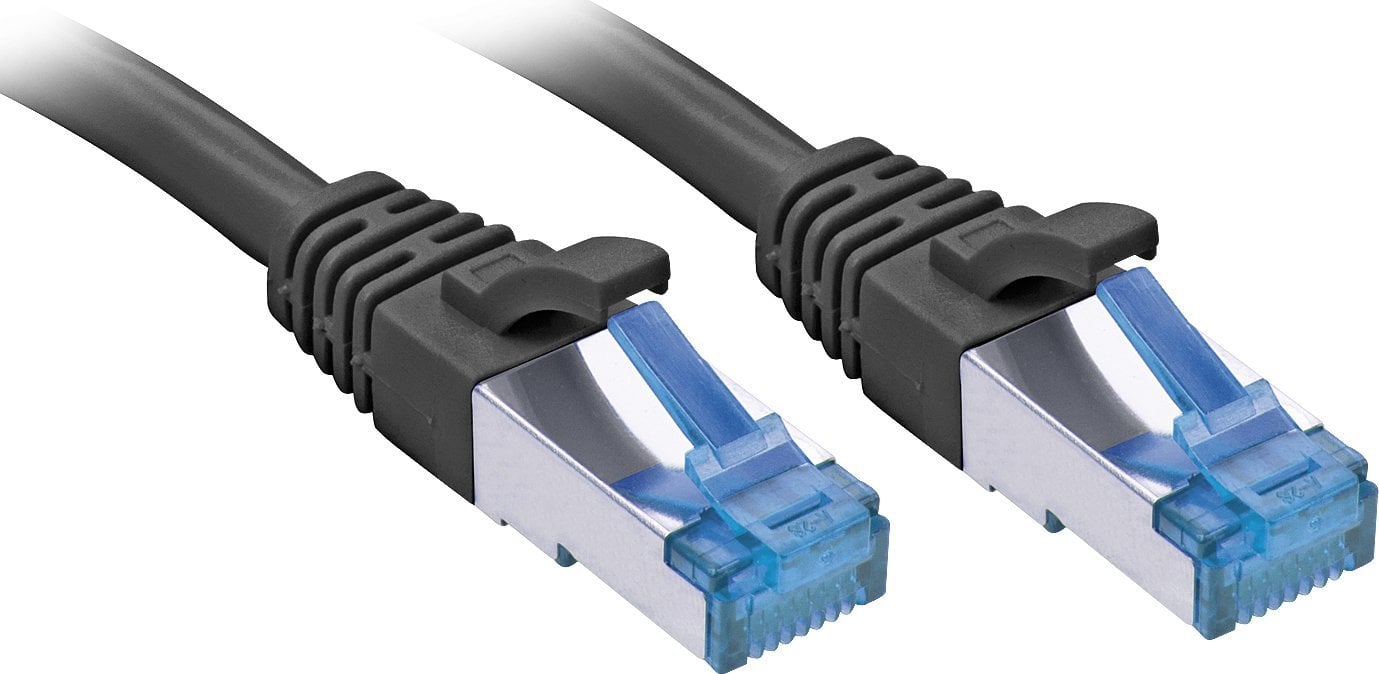 Lindy Patch cablu Cat6A S/FTP PIMF TPE negru 3,00 m (47415)