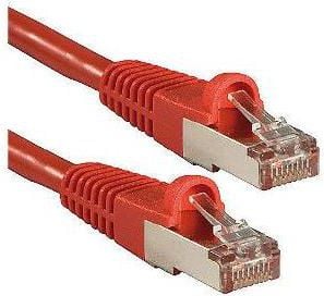 Cablu lindy RJ-45 / RJ-45 Categoria 6A S / FTP 0.3m Rosu (47160)