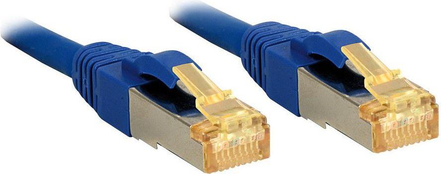 Cablu lindy RJ-45/RJ-45 kat.7 albastru 0.3m (47275)