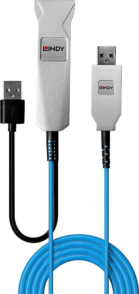 Lindy USB-A - 2x cablu USB-A 100 m albastru (43346)