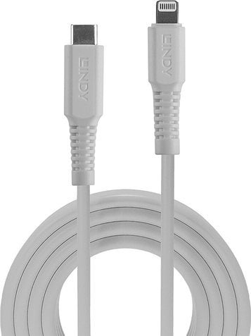 Lindy USB-C - Cablu USB Lightning 3 m alb (31318)