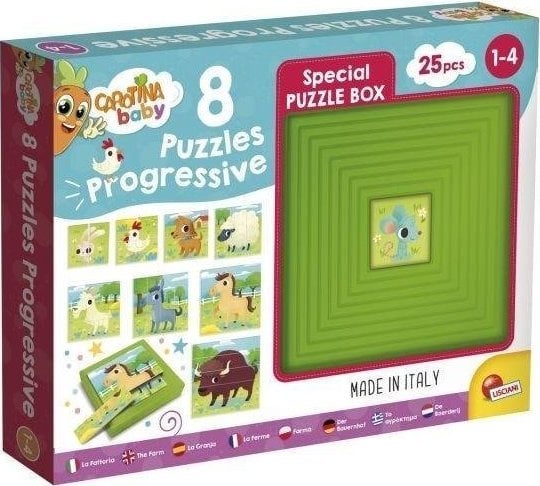 Lisciani Carotina Baby - Farm Progressive Puzzle