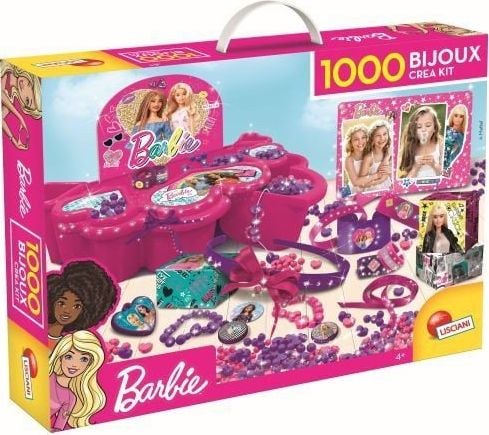 Set creativ bijuterii Barbie Lisciani, 1000 Bijoux, roz