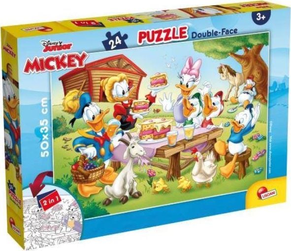 Lisciani Puzzle cu două fețe Plus 24 Donald Duck