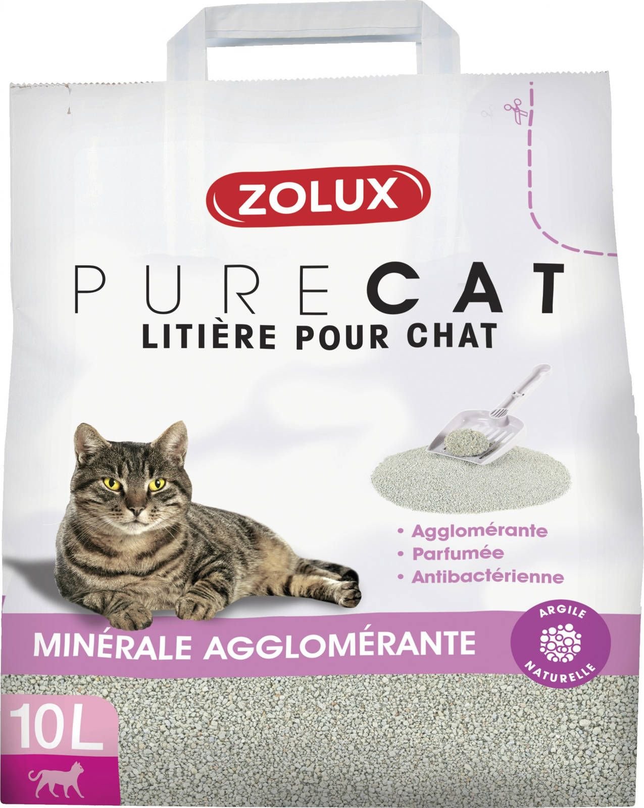 Litier pentru pisici Zolux PureCat Floral 10 l