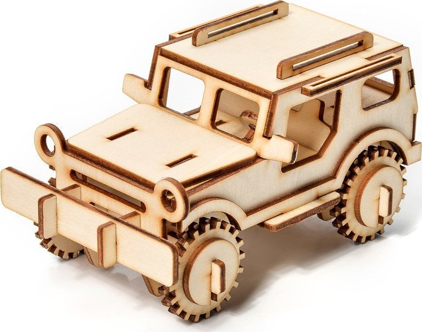 Little-Story Little Story Puzzle din lemn Model 3D - Jeep