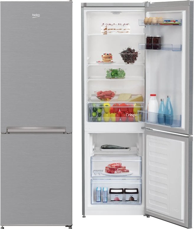 Combine frigorifice - Combina frigorifica  Beko RCSA270K40SN,
Argint,
38 dB,4 rafturi,
Fara display