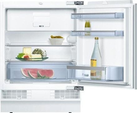 Frigider cu 1 usa incorporabil Bosch KUL15AFF0, 123 l, Clasa F, MultiBox, SuperFreezing, FreshSense, H 82 cm, Argintiu