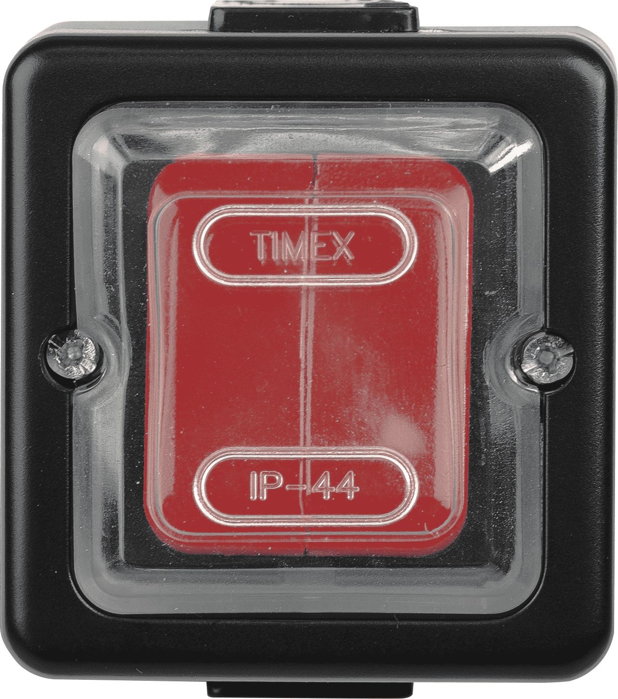 LOFT comutator mod IP44 negru, tasta cauciucată roșu (WNT-5J-CZA CZE)