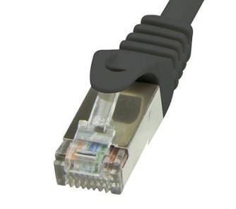 LogiLink Patchcord CAT 6 F/UTP 0,25 m negru (CP2013S)