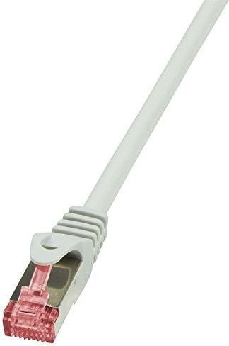 Cabluri si accesorii retele - Cablu patchcord gembird, logilink, S/FTP PIMF, CAT6, PrimeLine 0,25m, gri