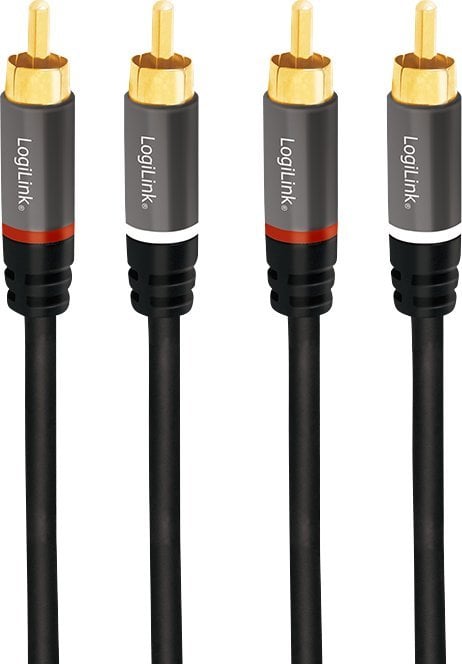 LogiLink RCA (Cinch) x2 - cablu RCA (Cinch) x2 10m negru (CA1209)