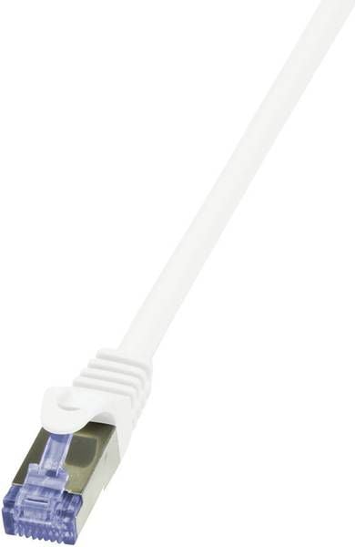 LOGILINK CQ4101S LOGILINK - Cat.6A Patch cable made from Cat.7 raw cable, white, 15m