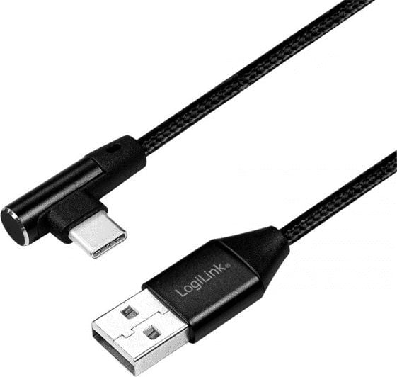 LogiLink USB-A - USB-C cablu USB 0,3 m negru (CU0137)