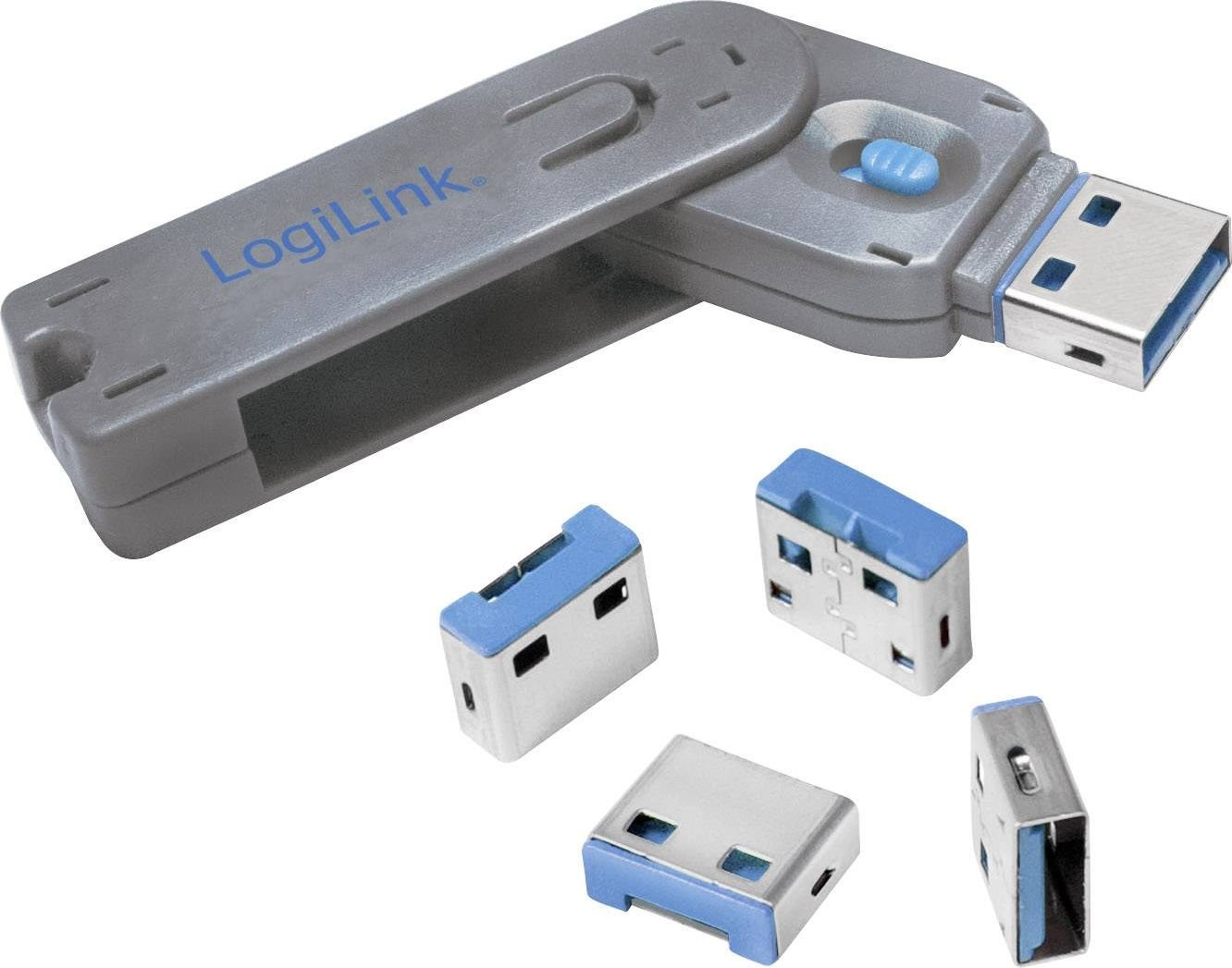 Blocant porturi LogiLink USB-C 1xkey și 4xlocks (AU0052)