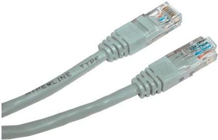 Logo Patchcord, UTP, Cat.5e, RJ45 M/3m, Neecranat, Cruce, Gri