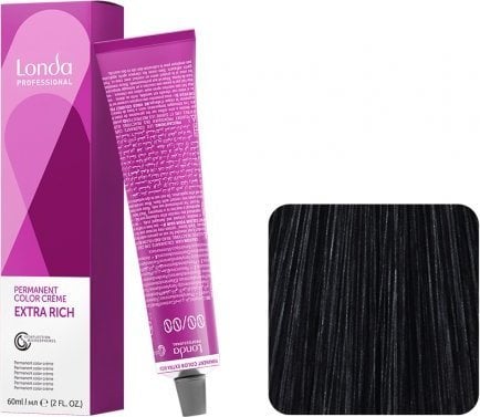 Londa Professional Londa Professional, Londacolor, Permanent Hair Dye, 2/0 Black, 60 ml For Women
