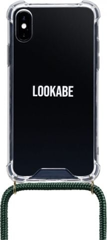 Lookabe Husă transparentă pentru telefon crossbody LOOKABE Verde | iPhone X/Xs