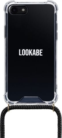Lookabe Husă transparentă pentru telefon LOOKABE Crossbody, neagră | iPhone 7/8