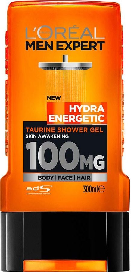 Gel de duș L'Oreal Paris Men Expert Hydra Energetic Taurine 300 ml