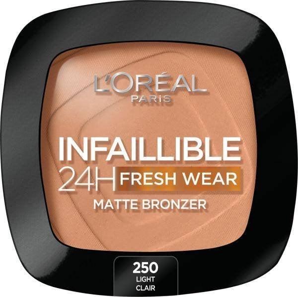 L'OREAL_Infaillible 24H Fresh Wear Matte Bronzer Bronzer mat pentru față 250 Light 9g