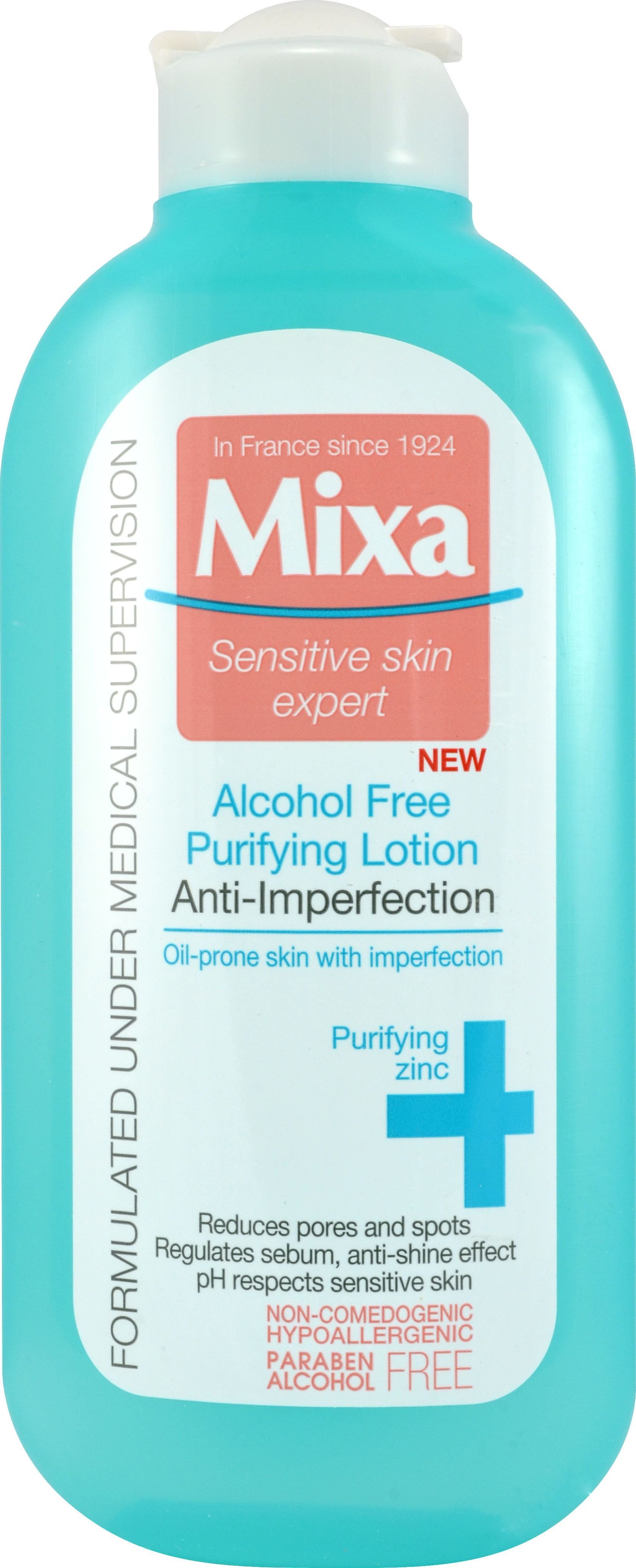 Lotiune de curatare Mixa anti-imperfectiuni pentru tenul cu tendinta de ingrasare, 200 ml