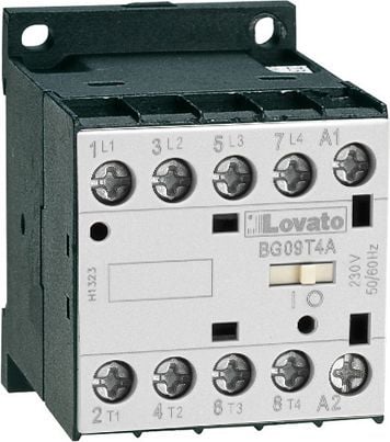 Lovato Electric Contactor auxiliar BG09.T4A 9A 4NO 0R 230V AC (11BG09T4A230)