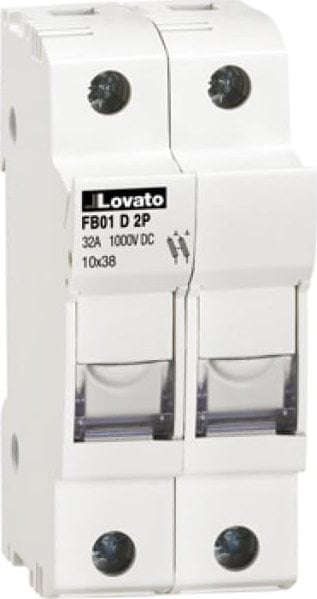 Lovato Electric DC PV Siguranță Baza 2P 32A 1000V 10x38mm FB01D2P