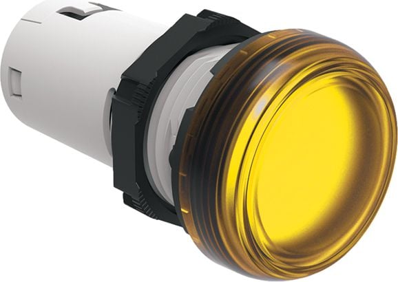 Lovato Electric Lampă de semnalizare LED dintr-o singură bucată galben 24V AC/DC (LPMLB5)