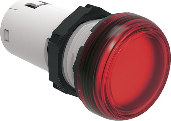 Lovato Electric Lampă de semnalizare LED dintr-o singură bucată roșu 12V AC/DC (LPMLA4)