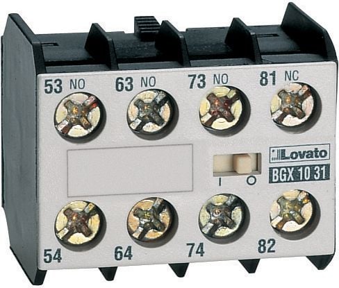 Contactor electric auxiliar Lovato 0NC 2NC (11BGX1022)