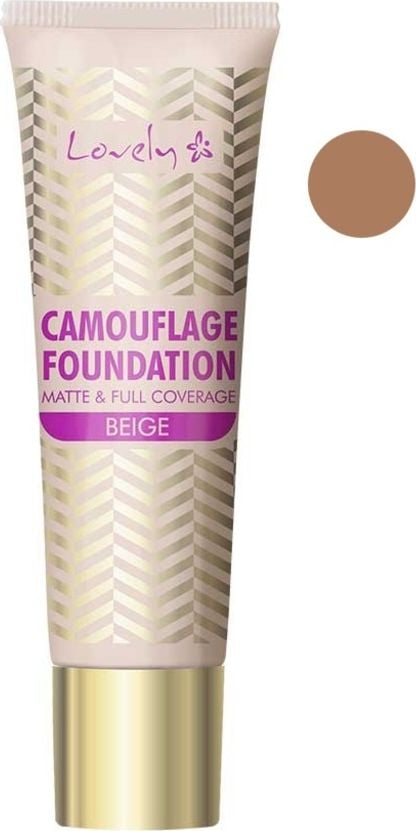 Lovely Camouflage Foundation Matt &amp; Full Coverage 4 Bej 25g