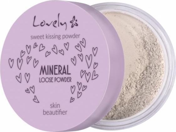 Lovely LOVELY_Sweet Kissing Powder Mineral Loose Powder Înfrumusețator de piele Fixator de față mineral transparent, puternic matifiant 5,5 g