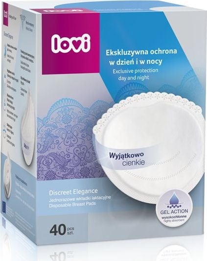 Lovi Wkładki laktacyjne DISCREET ELEGANCE 40 szt białe (19/602)